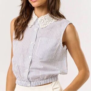 Precious Lace Collar Top